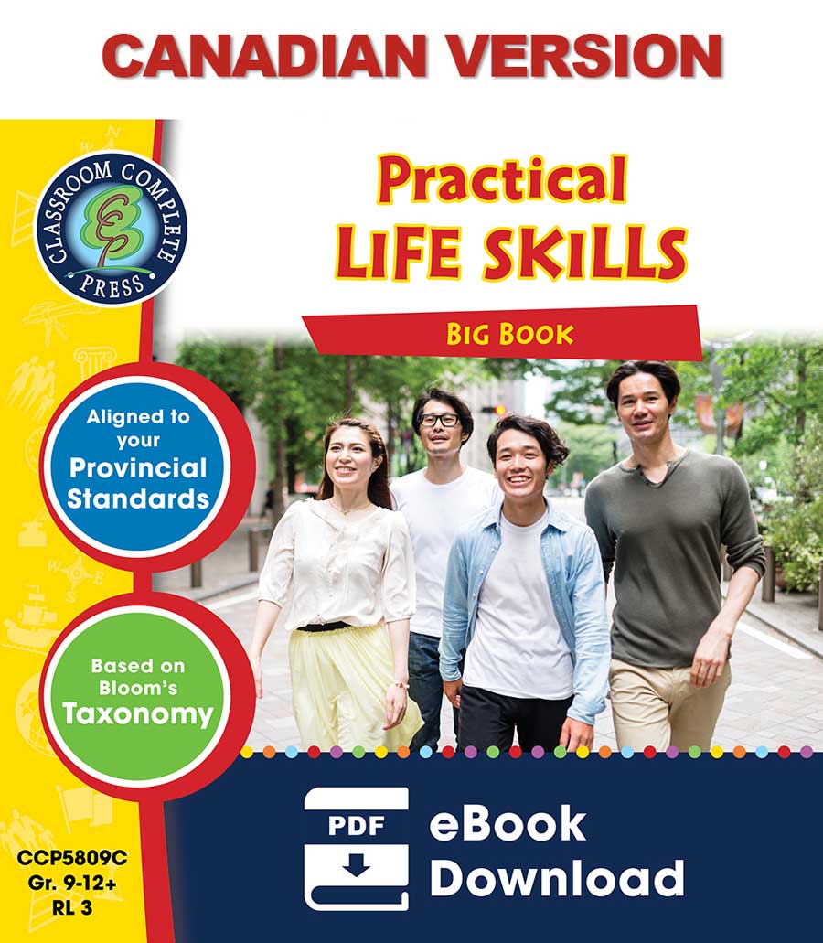 Practical Life Skills Big Book - Canadian Content Gr. 9-12+ - eBook
