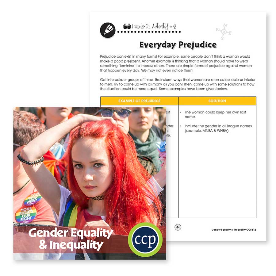 Gender Equality & Inequality: Everyday Prejudice Chart Gr. 6-Adult - WORKSHEETS - eBook