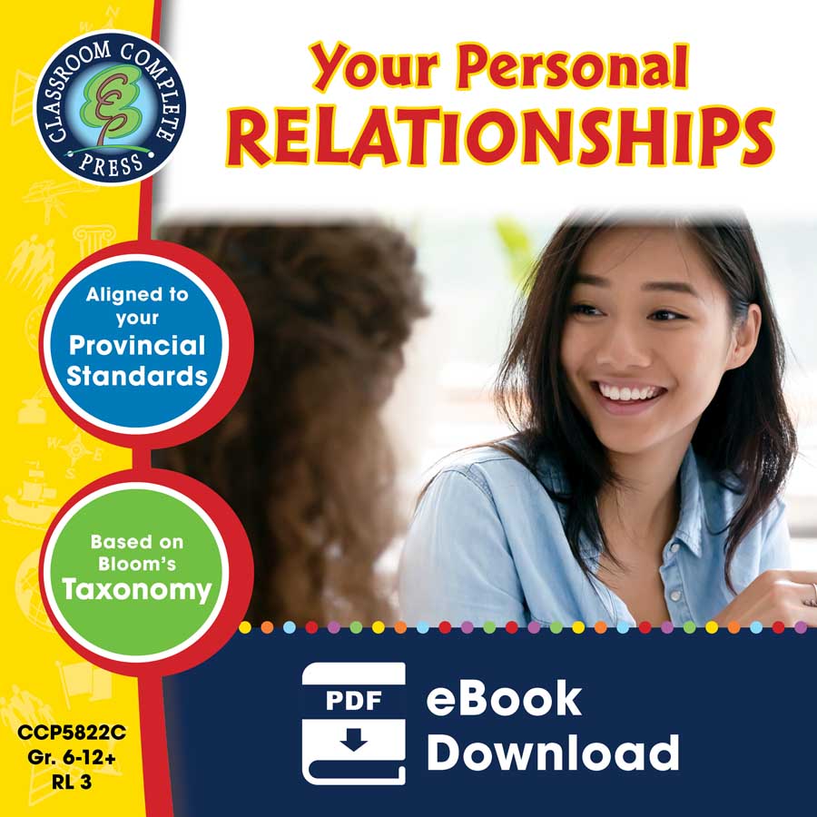 Applying Life Skills - Your Personal Relationships - Canadian Content Gr. 6-12+ - eBook