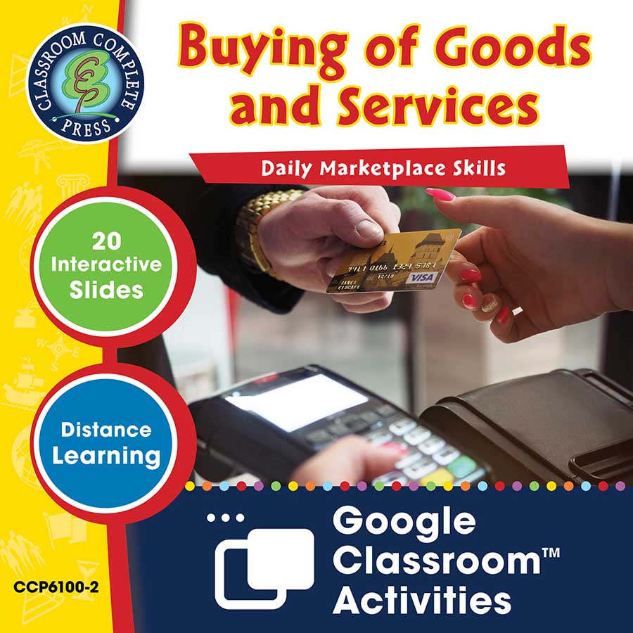 Daily Marketplace Skills: Buying of Goods & Services - Google Slides Gr. 6-12 (SPED) - eBook