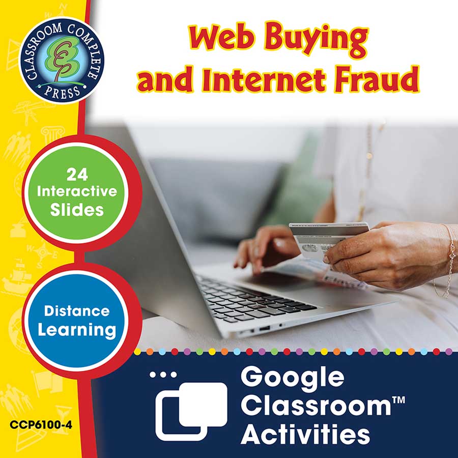 Daily Marketplace Skills: Web Buying & Internet Fraud - Google Slides Gr. 6-12 (SPED) - eBook
