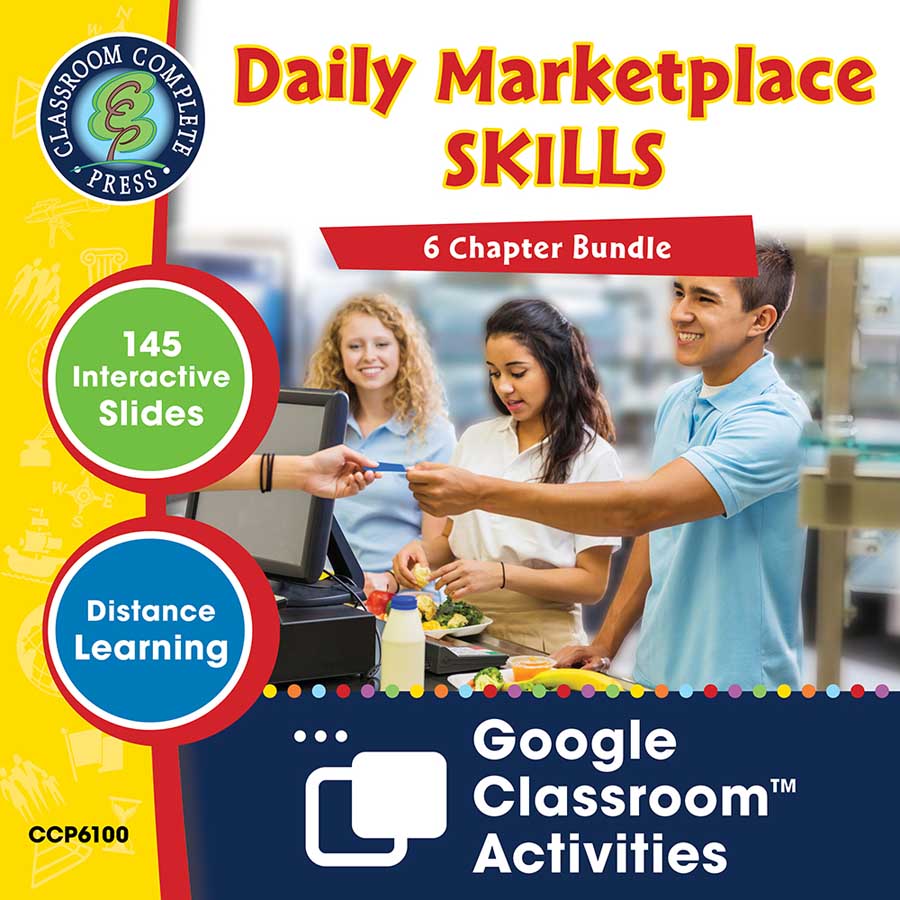 Daily Marketplace Skills - Google Slides BUNDLE Gr. 6-12 (SPED) - eBook