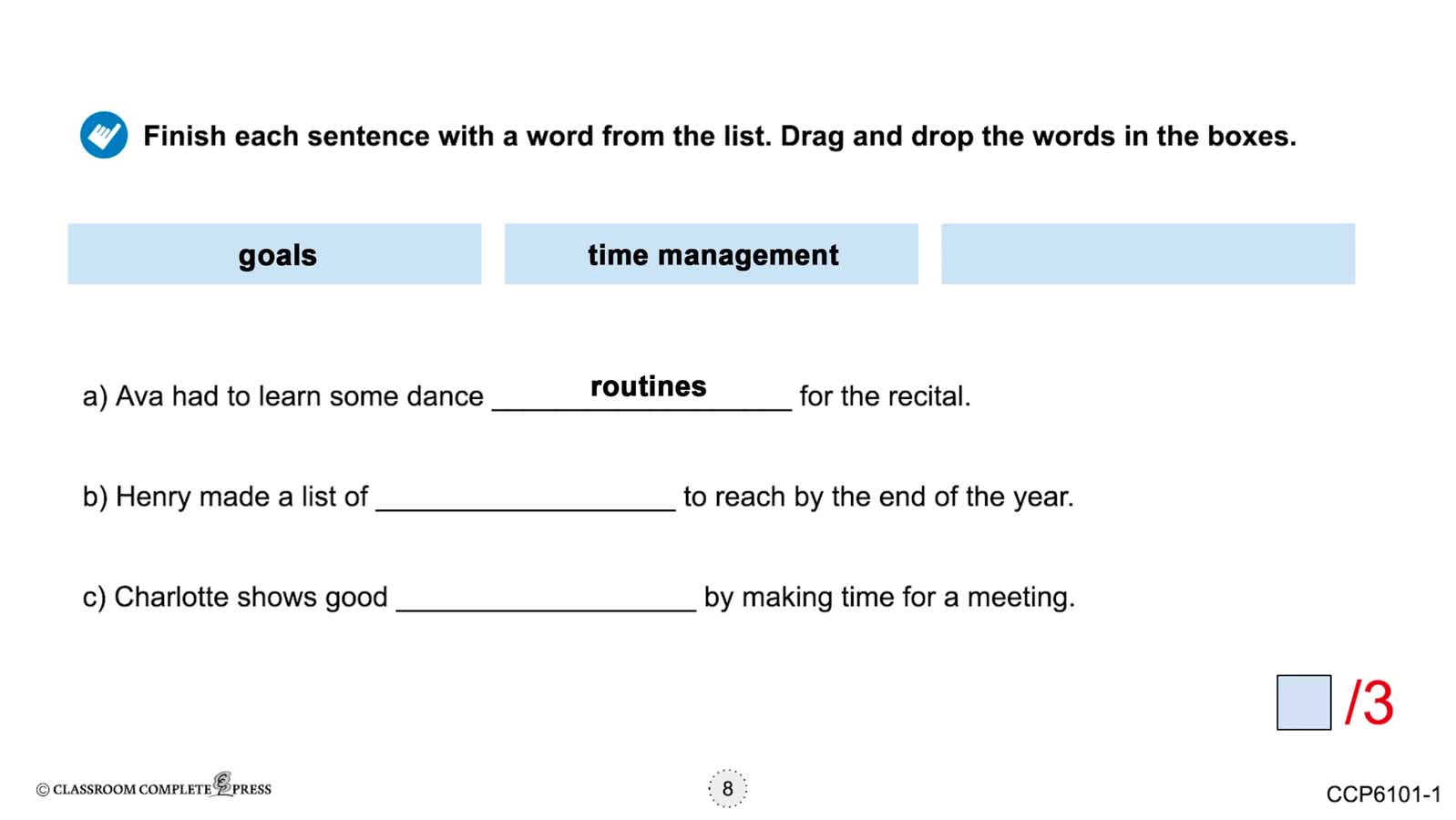 Daily Social & Workplace Skills: Daily Routines & Time Management - Google Slides Gr. 6-12 (SPED) - eBook