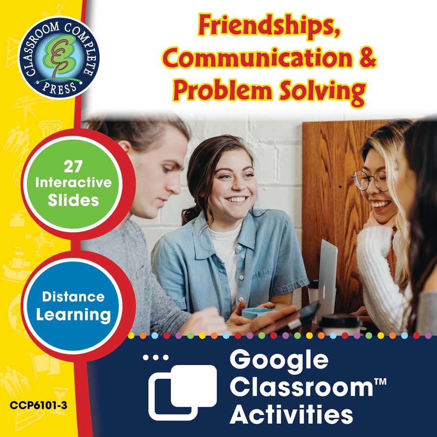 Daily Social & Workplace Skills: Friendships, Communication & Problem Solving - Google Slides Gr. 6-12 (SPED) - eBook