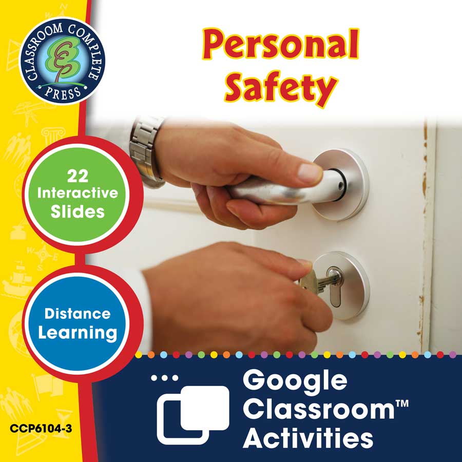 Practical Life Skills - Independent Living: Personal Safety - Google Slides Gr. 9-12+ (SPED) - eBook