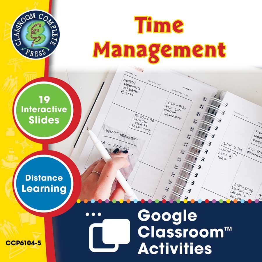 Practical Life Skills - Independent Living: Time Management - Google Slides Gr. 9-12+ (SPED) - eBook