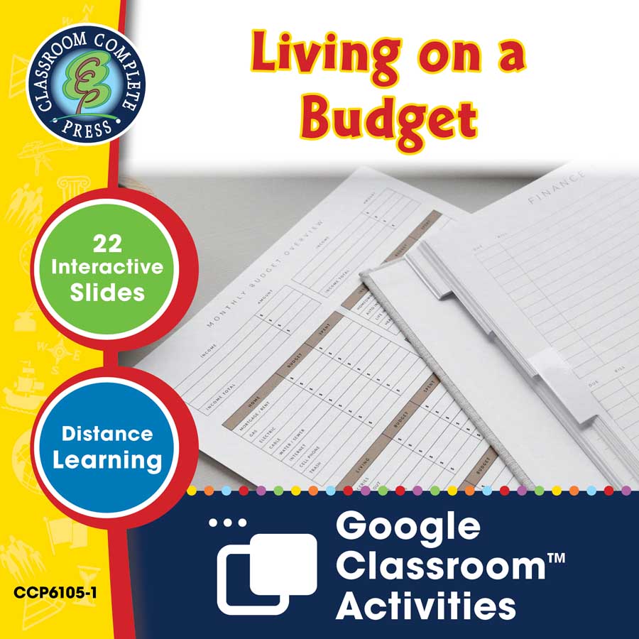 Practical Life Skills - Managing Money: Living on a Budget - Google Slides Gr. 9-12+ (SPED) - eBook