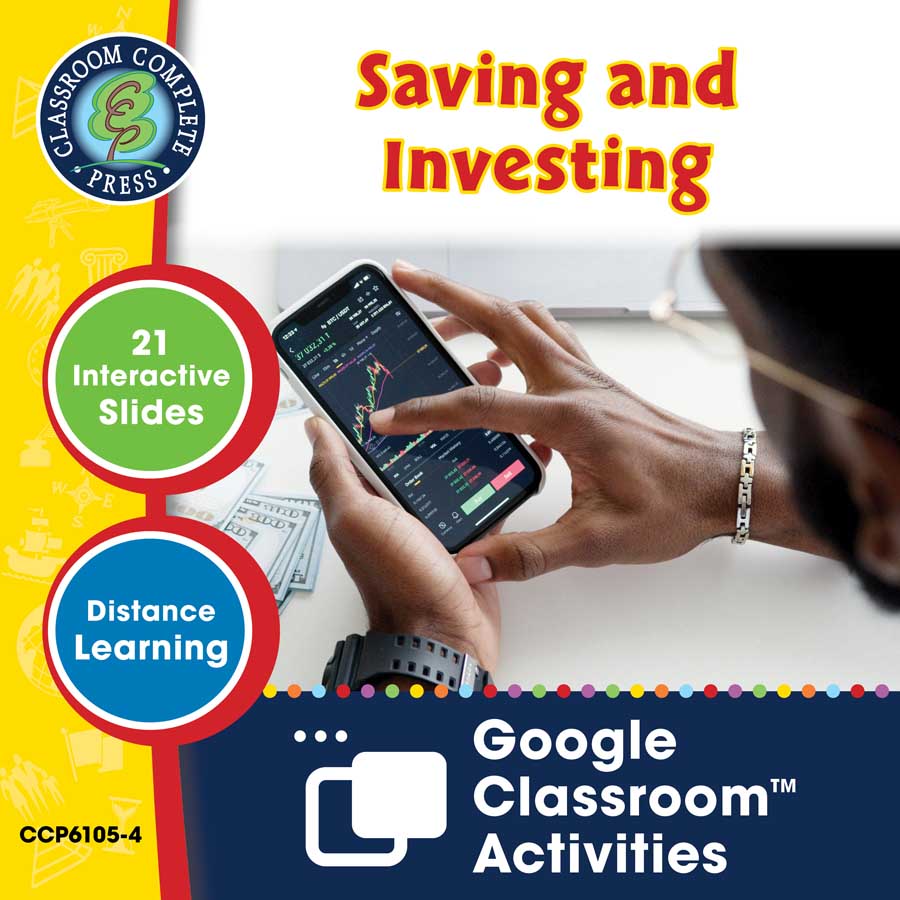 Practical Life Skills - Managing Money: Saving and Investing - Google Slides Gr. 9-12+ (SPED) - eBook
