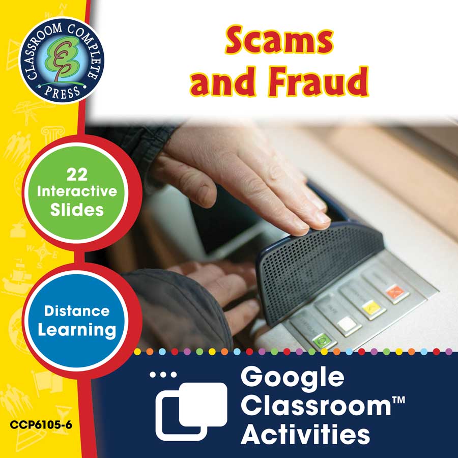 Practical Life Skills - Managing Money: Scams and Fraud - Google Slides Gr. 9-12+ (SPED) - eBook
