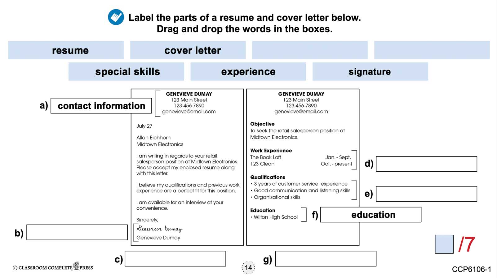 Practical Life Skills - Employment & Volunteering: Preparing a Resume - Google Slides Gr. 9-12+ (SPED) - eBook