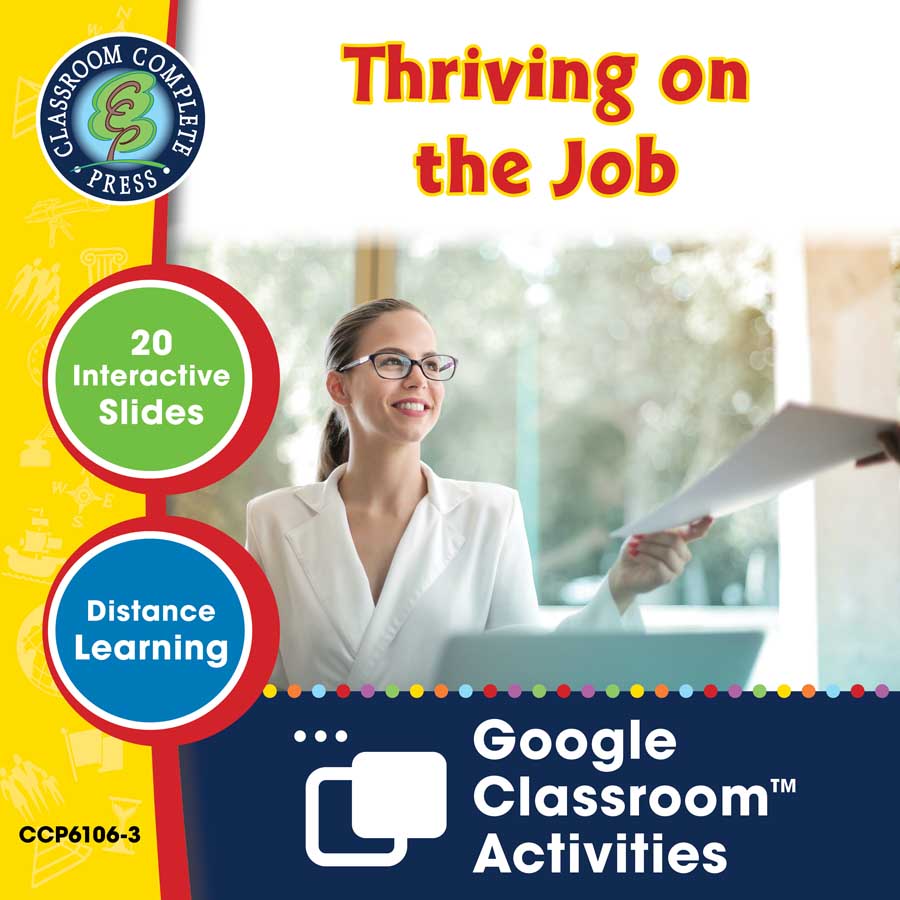 Practical Life Skills - Employment & Volunteering: Thriving on the Job - Google Slides Gr. 9-12+ (SPED) - eBook