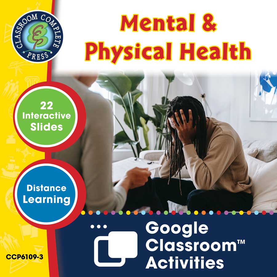 Real World Life Skills - Self-Sustainability Skills: Mental & Physical Health - Google Slides Gr. 6-12+ (SPED) - eBook