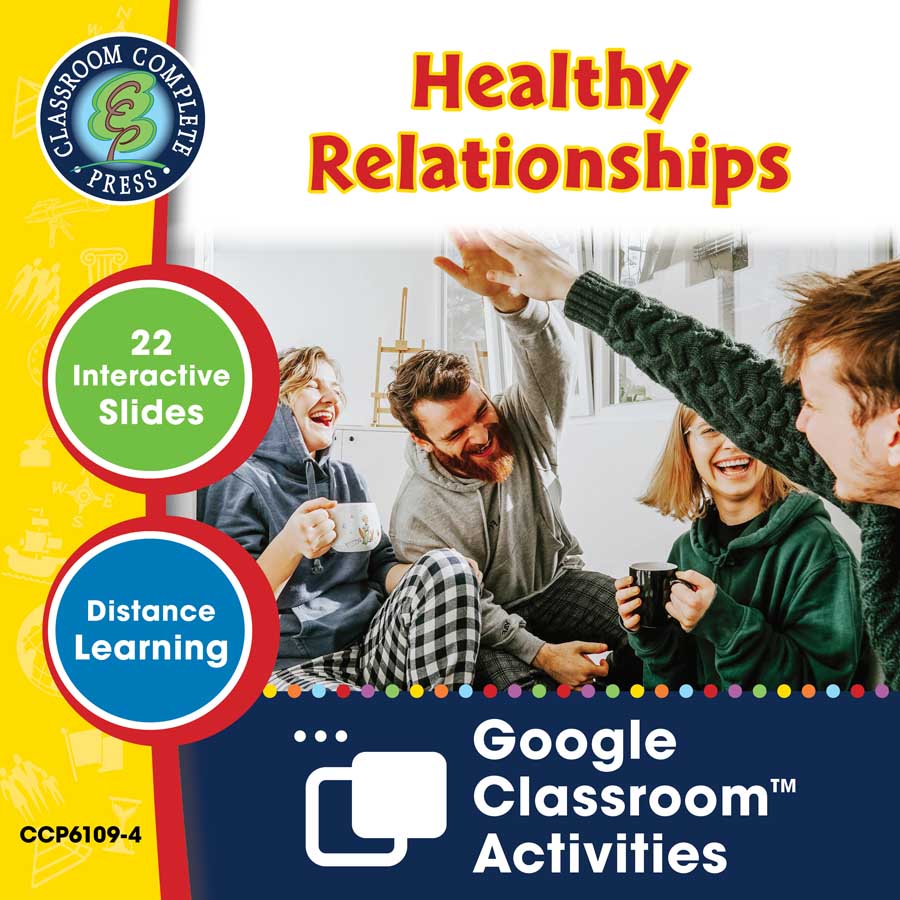 Real World Life Skills - Self-Sustainability Skills: Healthy Relationships - Google Slides Gr. 6-12+ (SPED) - eBook