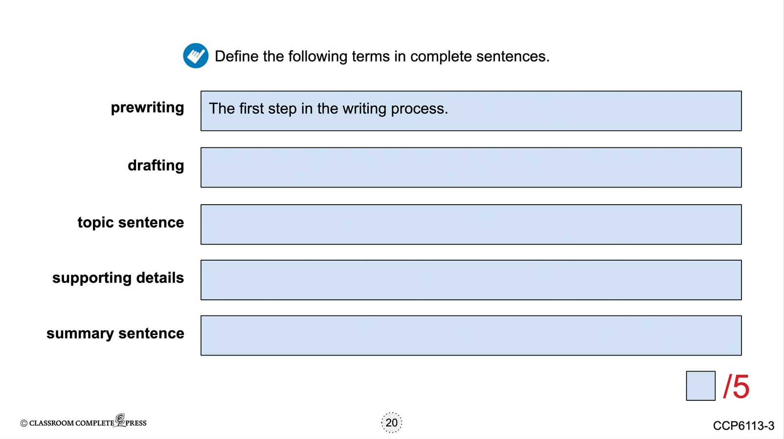 How to Write a Paragraph: Prewriting Practice & Drafting Your Paragraph - Google Slides Gr. 5-8 - eBook