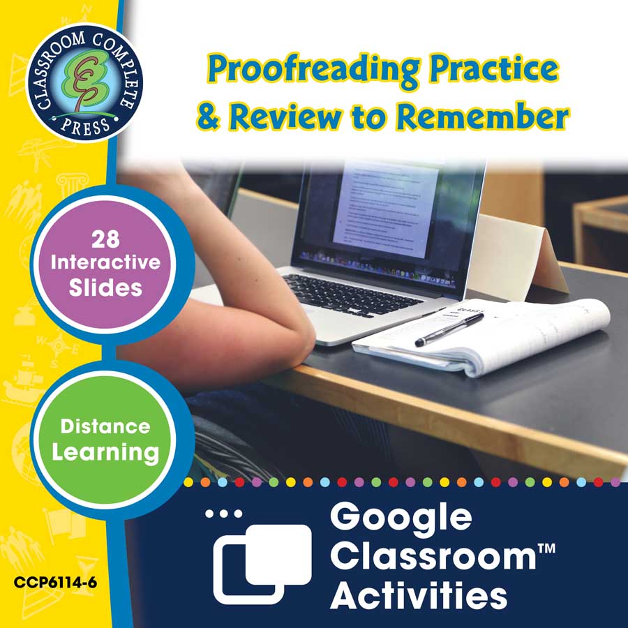 How to Write a Book Report: Proofreading Practice & Review to Remember - Google Slides Gr. 5-8 - eBook