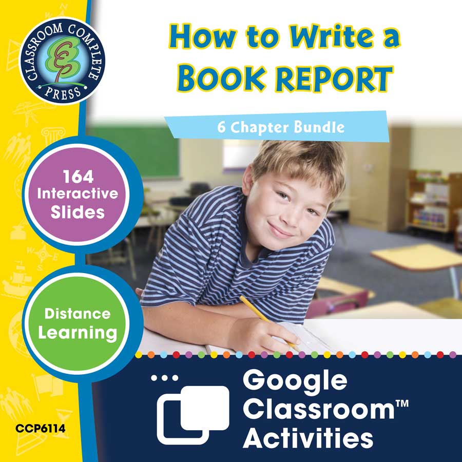How to Write a Book Report - Google Slides BUNDLE Gr. 5-8 - eBook