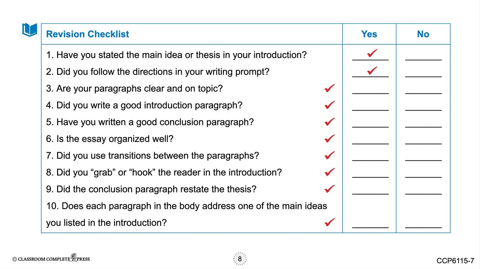 How to Write an Essay: Revising, Proofreading and Editing - Google Slides Gr. 5-8 - eBook