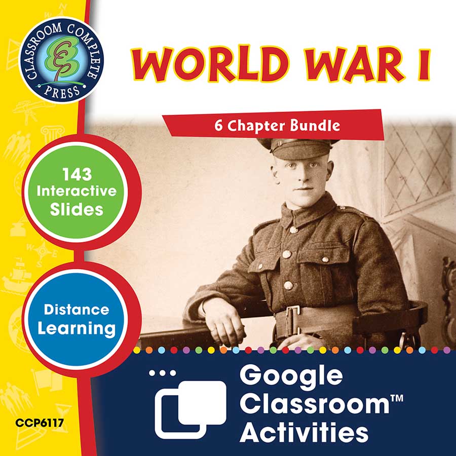 World War 1 - Google Slides BUNDLE Gr. 5-8 - eBook
