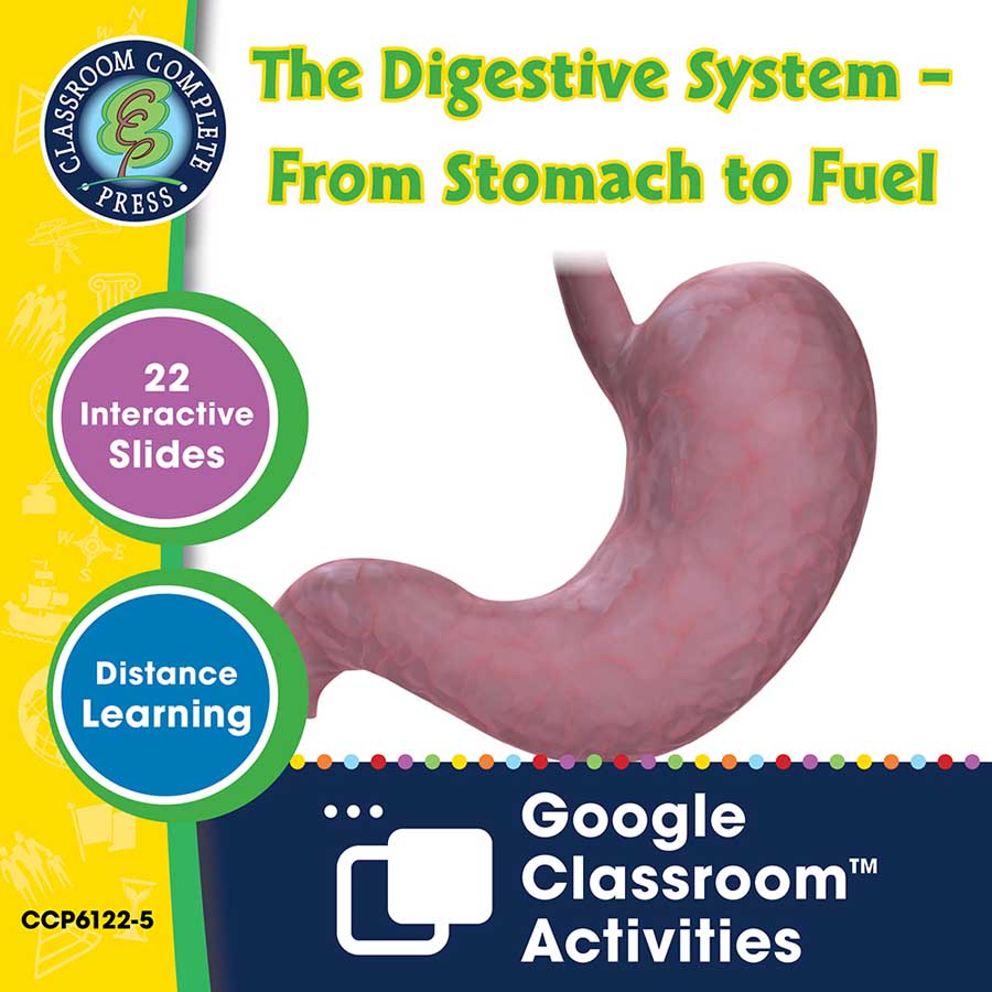 Circulatory, Digestive & Reproductive Systems: The Digestive System – From Stomach to Fuel - Google Slides Gr. 5-8 - eBook