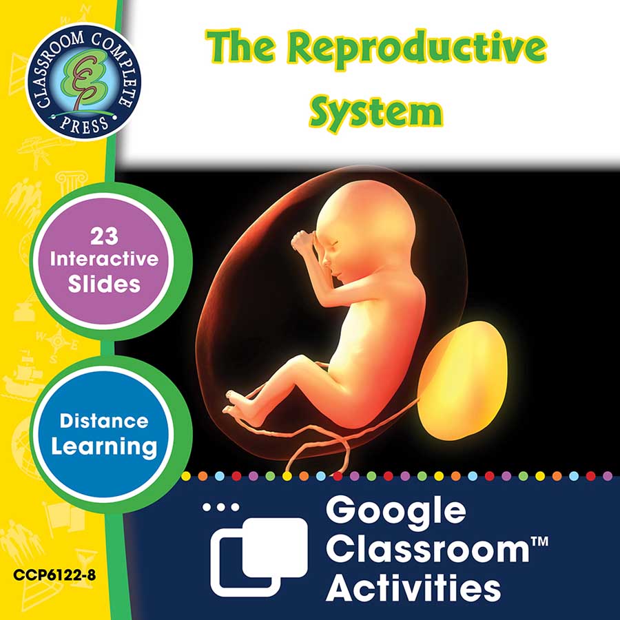 Circulatory, Digestive & Reproductive Systems: The Reproductive System - Google Slides Gr. 5-8 - eBook