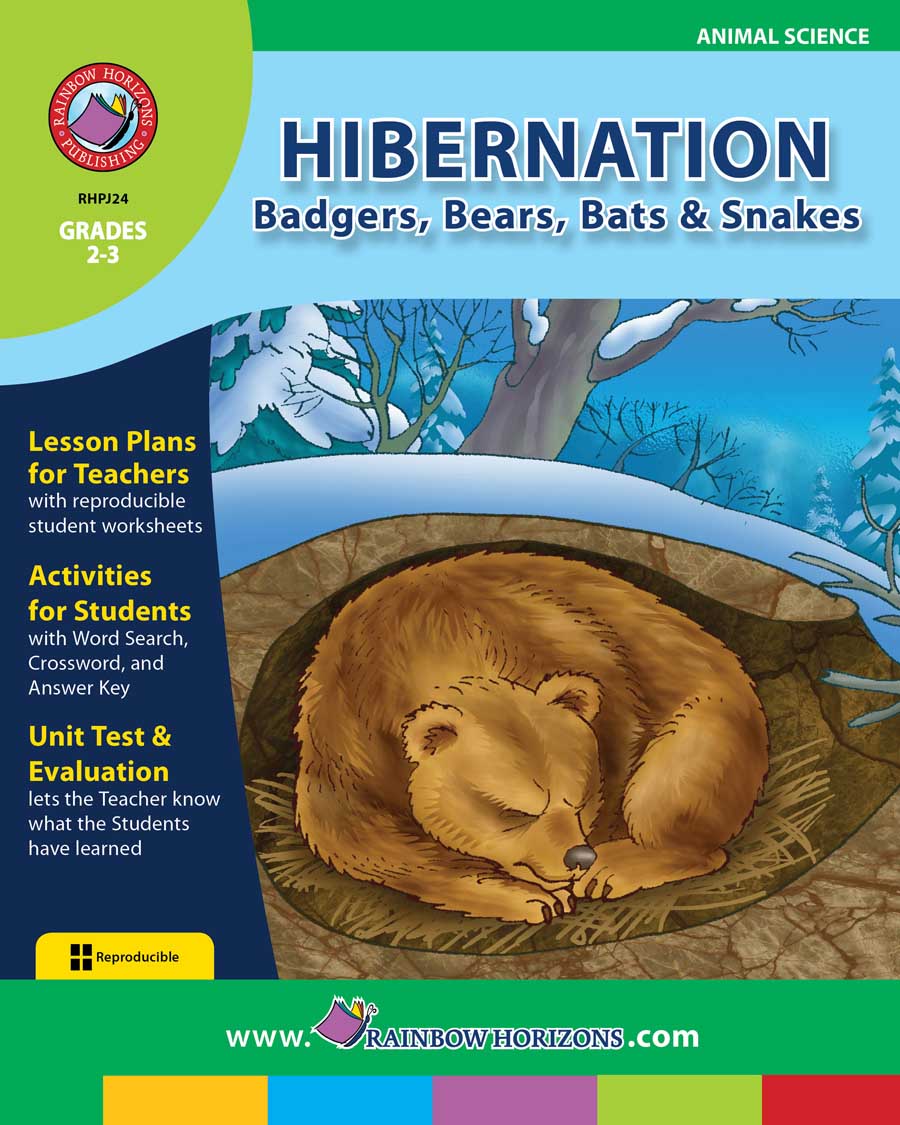 Hibernation: Badgers, Bears, Bats & Snakes Gr. 2-3 - print book