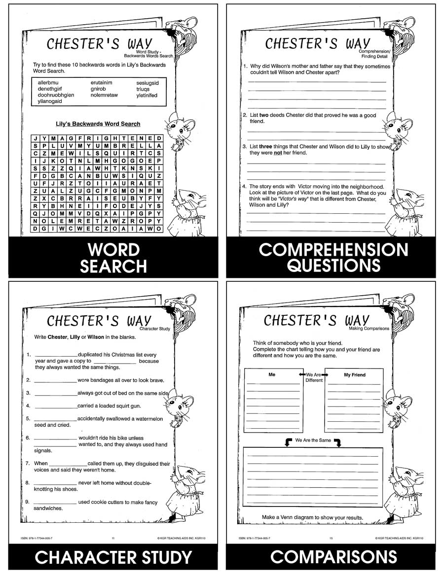 CHESTER'S WAY - STUDY GUIDE Gr. 2-4 - eBook