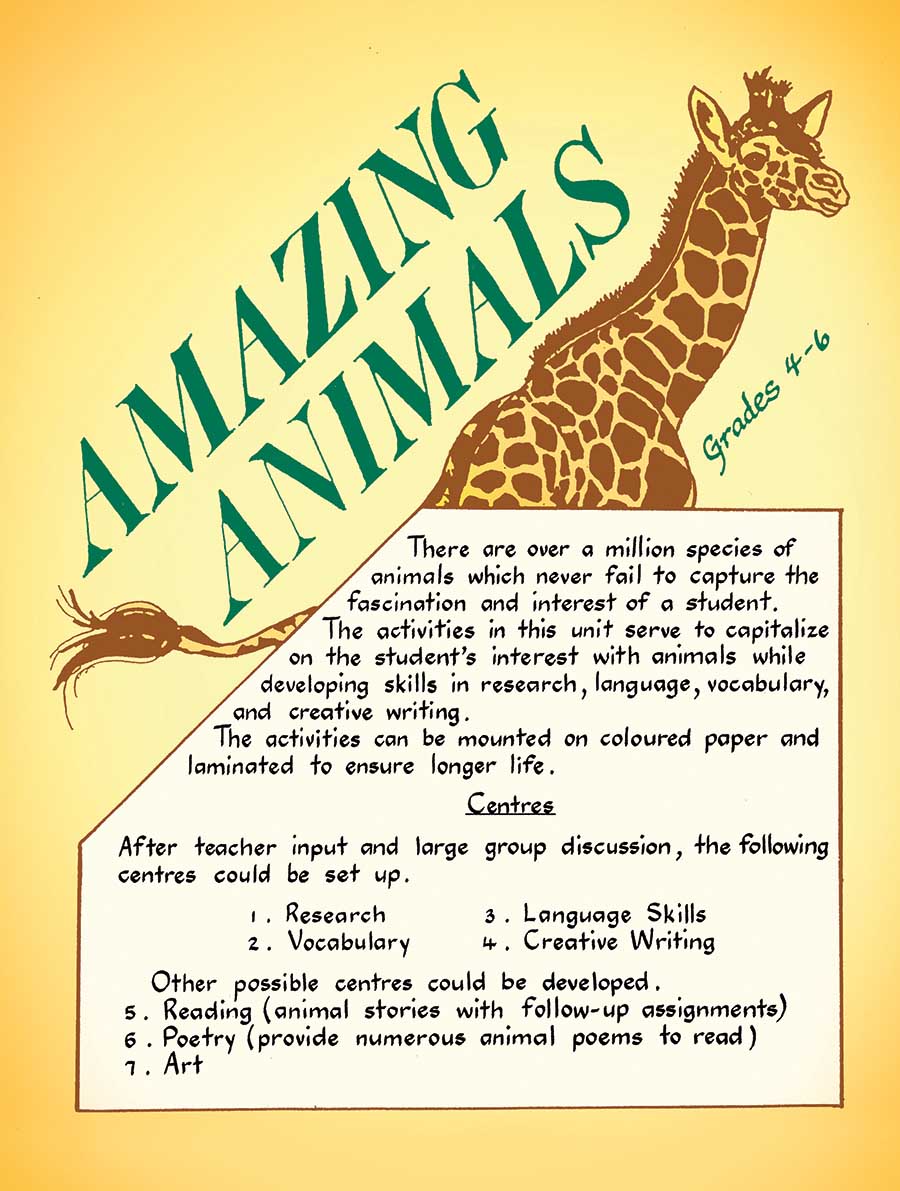 AMAZING ANIMALS - Grades 4 to 6 - eBook - Lesson Plan - CCP Interactive