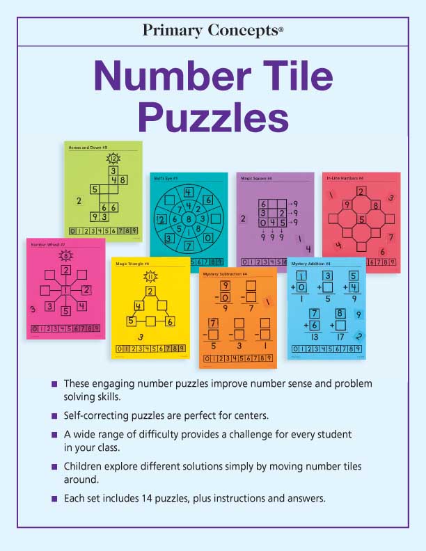 Number Tile Puzzle Pack 