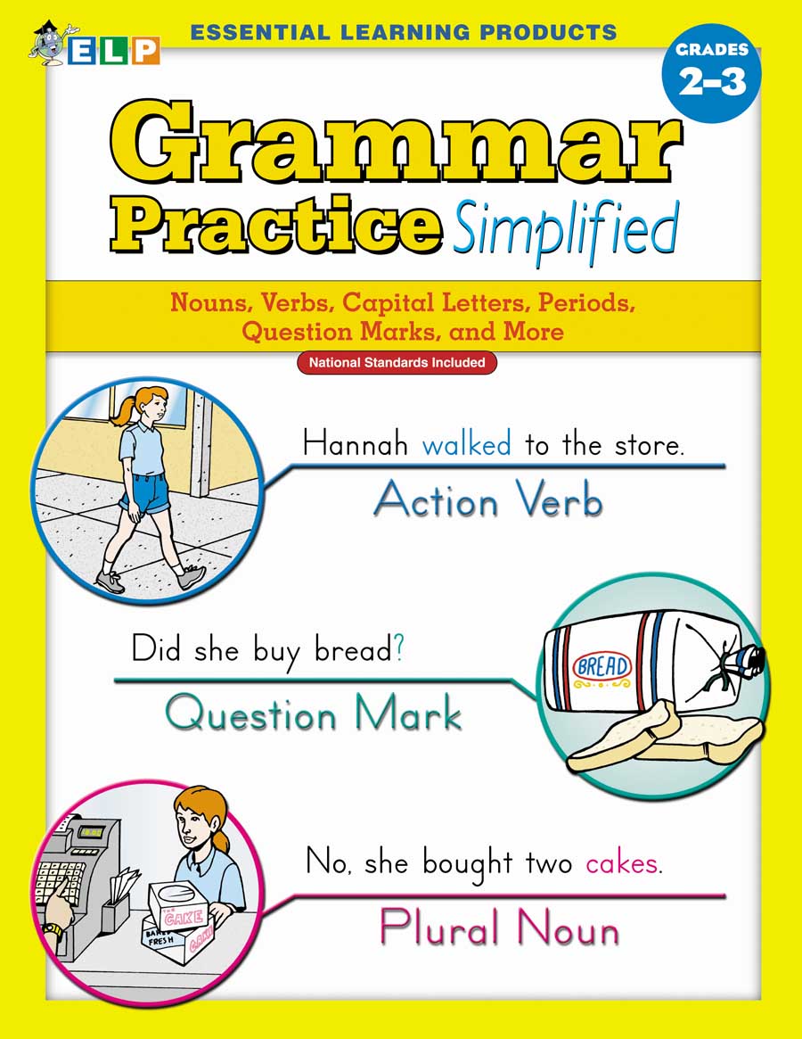 Grammar Practice Simplified: Guided Practice in Basic Skills (Book A, Grades 2-3) 