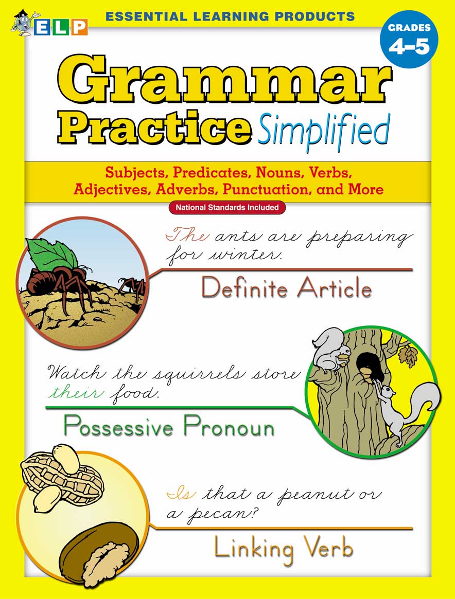 Grammar Practice Simplified: Guided Practice in Basic Skills (Book C, Grades 4-5)