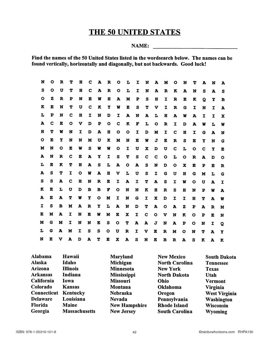 canada and its trading partners the 50 united states word search worksheet grades 4 to 6 ebook worksheet ccp interactive