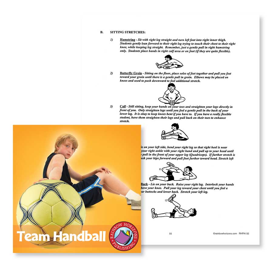 Team Handball: Sitting Stretches Gr. 4-6 - WORKSHEET - eBook