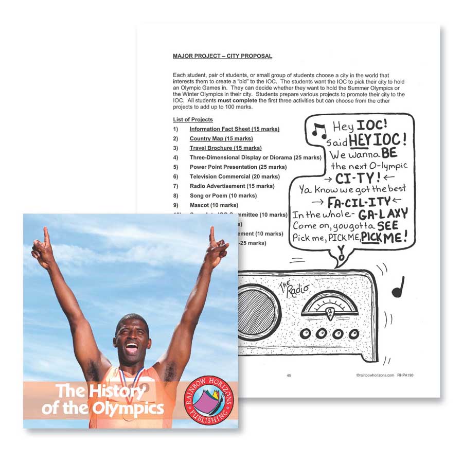 The History of the Olympics: Major Project Outline Gr. 4-6 - WORKSHEET - eBook