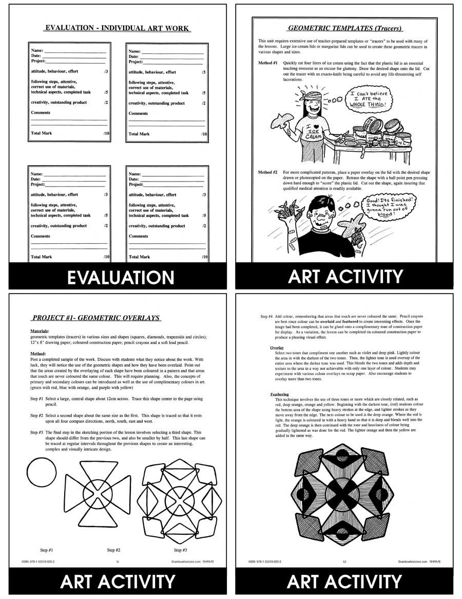 Art A La Carte: Art In Math Gr. 4-7 - CHAPTER SLICE - eBook