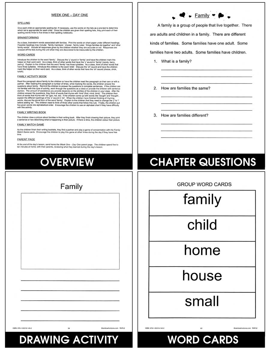 Family: Homes, Chores, Sizes & Types Gr. 1 - CHAPTER SLICE - eBook