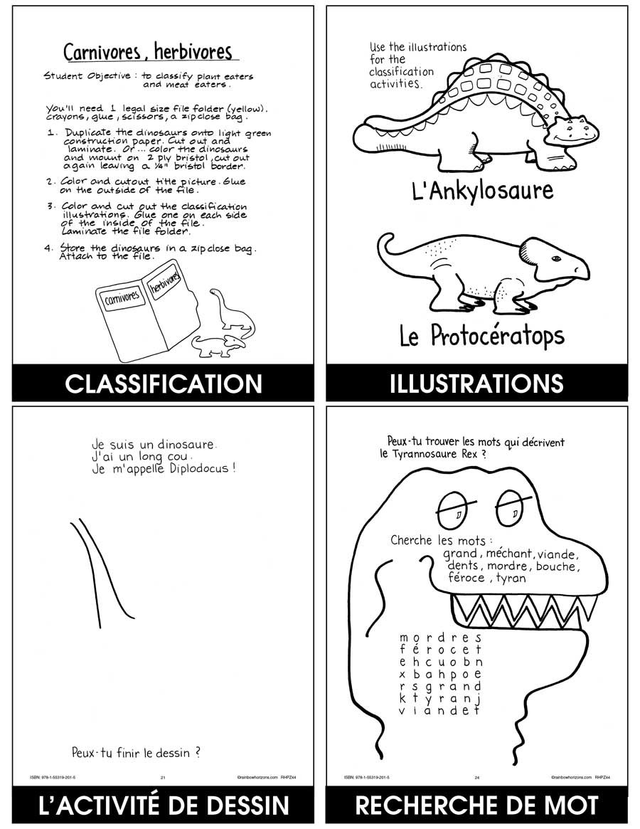 As Tu Dis Dinosaures? Gr. K-1 - eBook