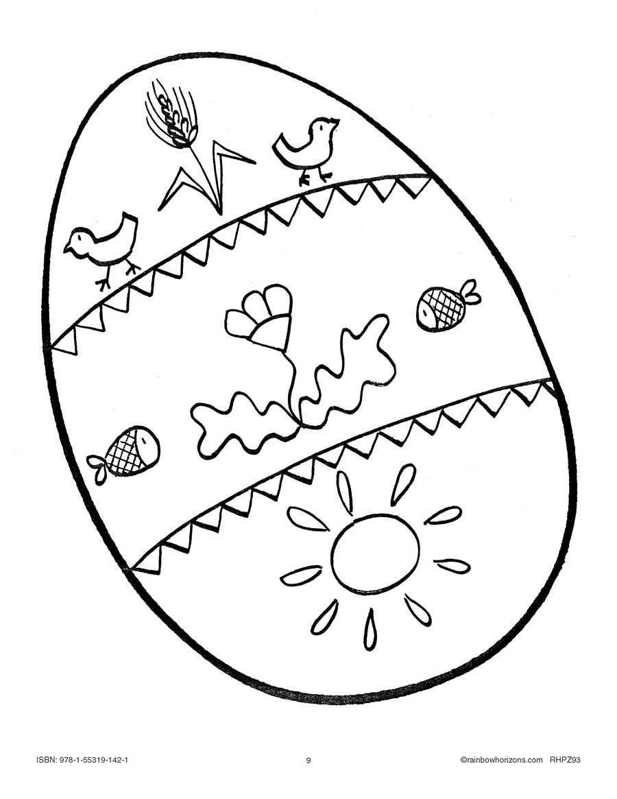 Easter Egg Art Coloring Gr. PK-6 - WORKSHEETS - eBook